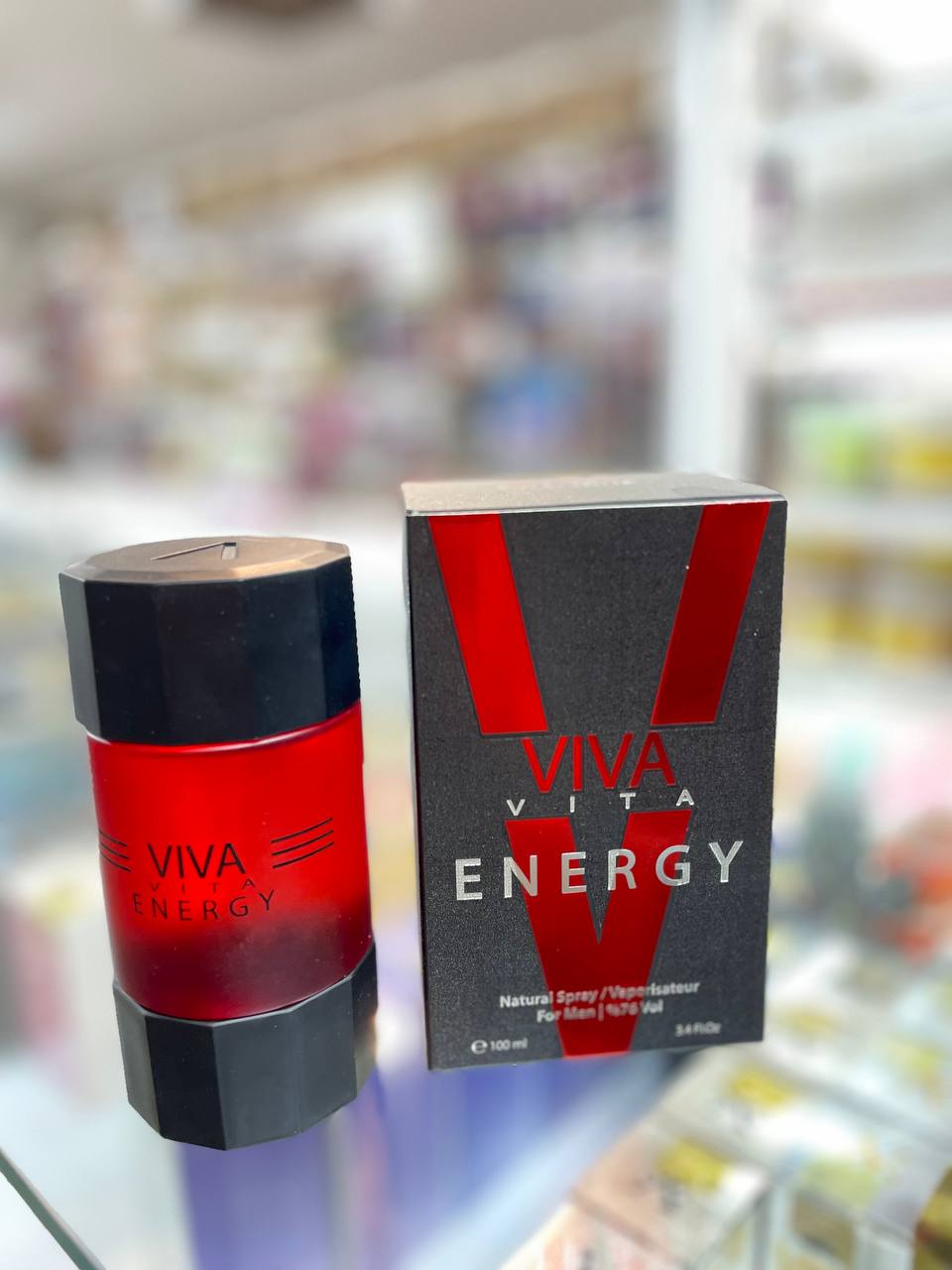 ادو پرفیوم مردانه ویوا ویتا مدل انرژی VIVA VITA ENERGY حجم ۱۰۰ میلی لیتر